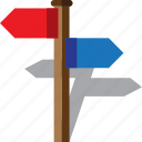 address, arrows, direction, pole, signal