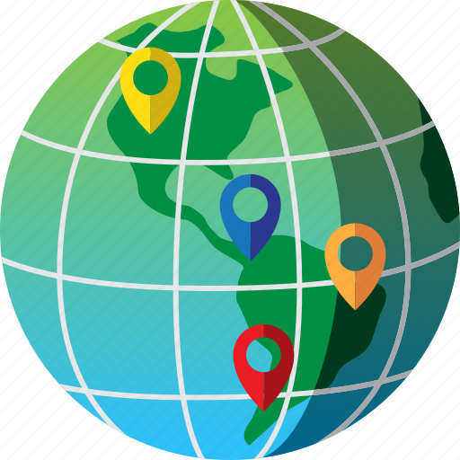 Destinations, different, global, map, pins, travel, world icon - Download on Iconfinder