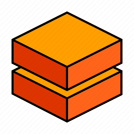Cube, divide, horizontal, stack icon - Download on Iconfinder