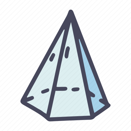 Geometric, figures, hexagonal, pyramid, basic, triangular, shape icon - Download on Iconfinder