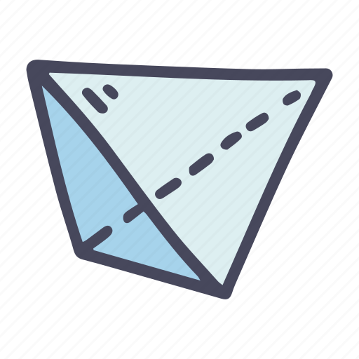 Geometric, figures, tetrahedron, triangle, solid, shape icon - Download on Iconfinder