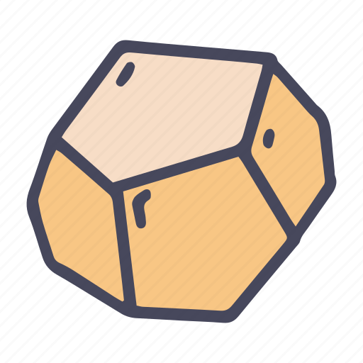 Geometric, figures, dodecahedron, dimensional, pentagonal, stereometry, polygonal icon - Download on Iconfinder