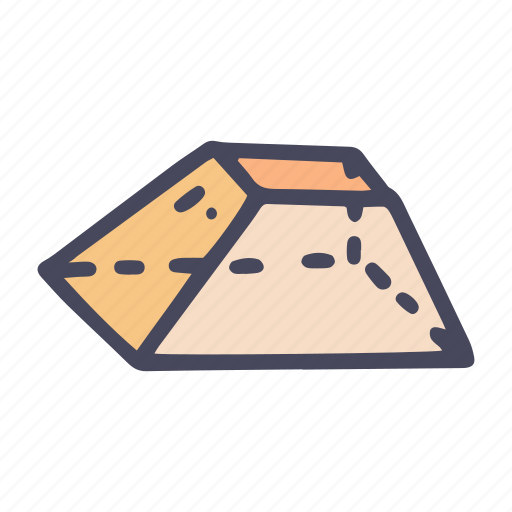 Geometric, figures, truncated, square, pyramid, shape icon - Download on Iconfinder