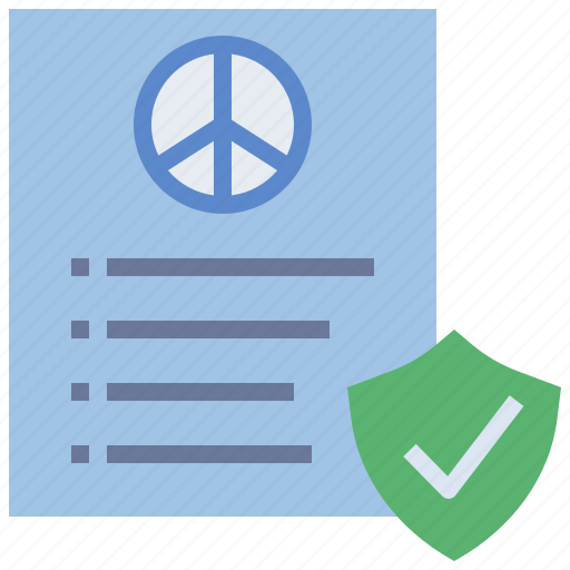Policy, peaceful, treaty, contract, guarantee icon - Download on Iconfinder