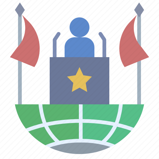Politic, leader, superpower, declaration, speech icon - Download on Iconfinder