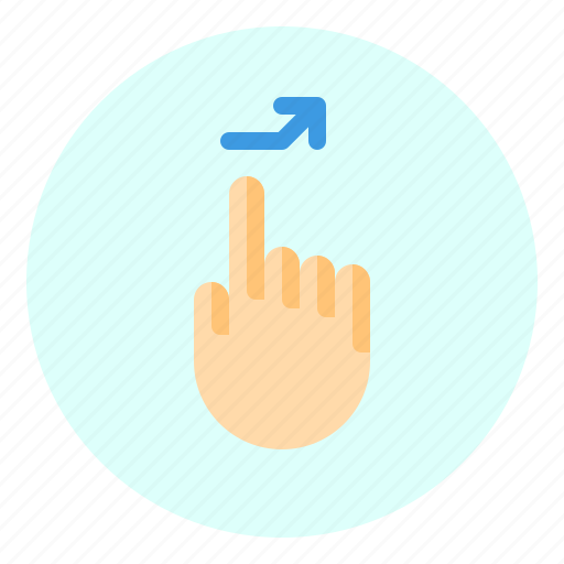 Finger, gesture, mobile, right, screen, tab icon - Download on Iconfinder