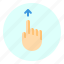 finger, gesture, mobile, screen, up 
