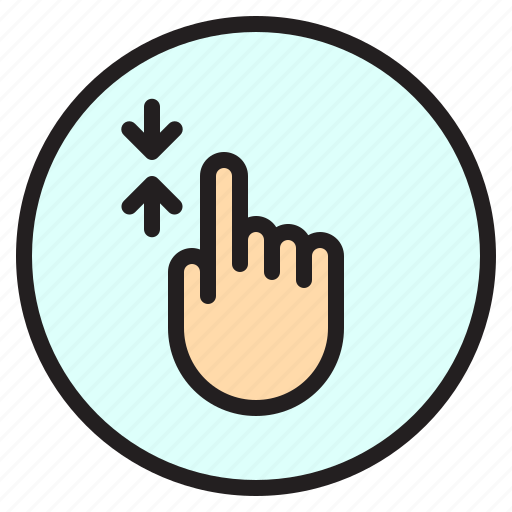 Finger, gesture, mobile, screen, scroll icon - Download on Iconfinder