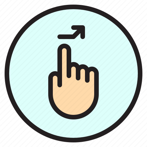 Finger, gesture, mobile, right, screen, tab icon - Download on Iconfinder