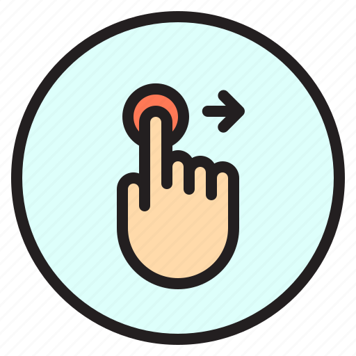 Finger, gesture, mobile, right, screen, touch icon - Download on Iconfinder