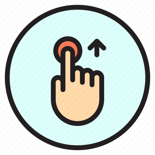 Finger, gesture, mobile, screen, touch, up icon - Download on Iconfinder