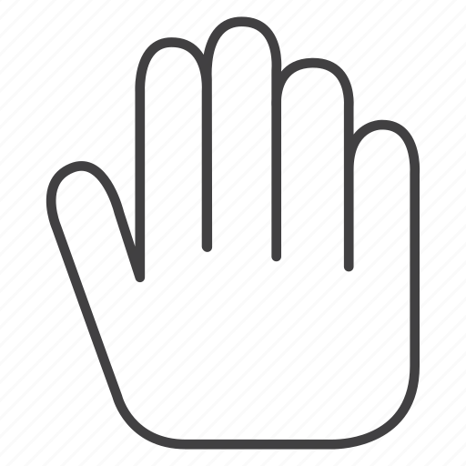 Gesture, halt, hand, hand stop, stop icon - Download on Iconfinder