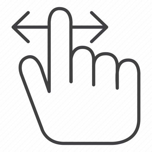 Arrow, finger, gesture, swipe icon - Download on Iconfinder