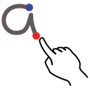 a, gestureworks, letter, lowercase, stroke 