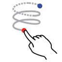 gestureworks, helix, right, shape, stroke 