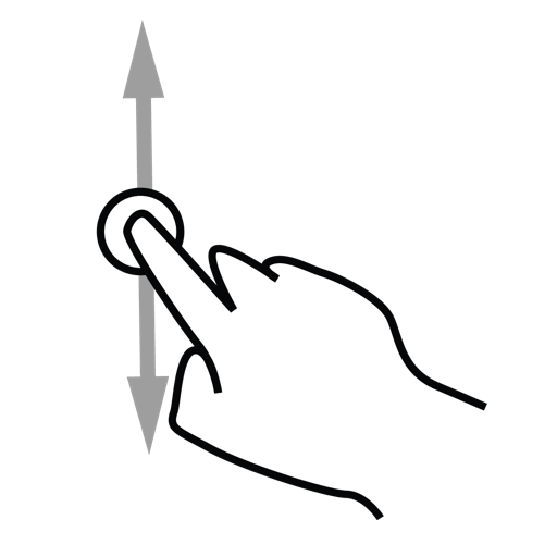 Finger, gestureworks, scroll icon - Free download