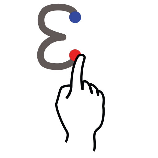 E, gestureworks, letter, stroke, uppercase icon - Free download