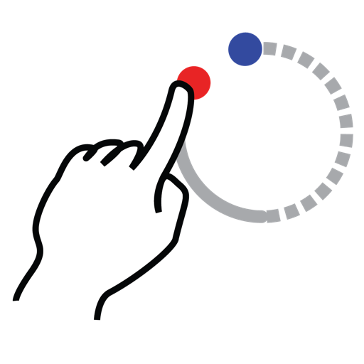 Circle, gestureworks, shape, stroke icon - Free download
