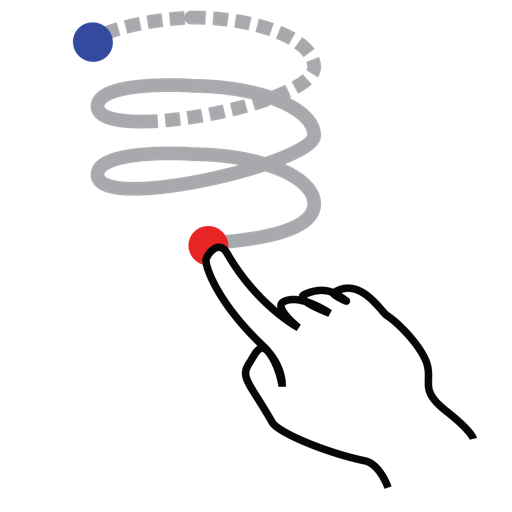 gestureworks, helix, left, shape, stroke 