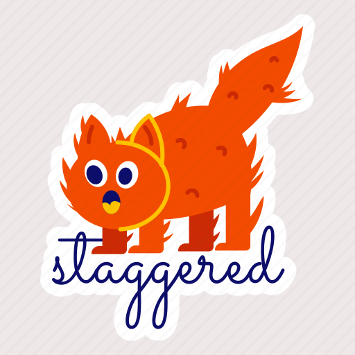 Staggered, scared cat, fearful cat, frightened cat, terrified cat icon - Download on Iconfinder