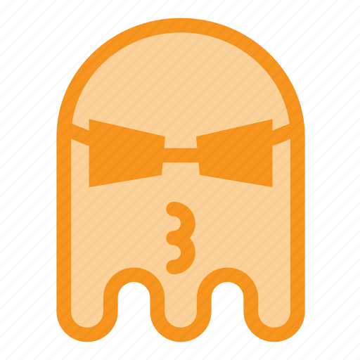 Emoji, emoticon, ghost, glasses, kiss, halloween icon - Download on Iconfinder
