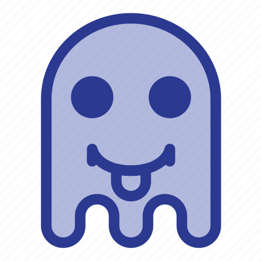 Emoji, emoticon, ghost, tongue, halloween icon - Download on Iconfinder