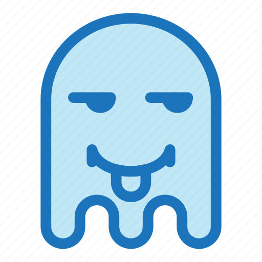 Emoji, emoticon, envy, ghost, tongue, halloween icon - Download on Iconfinder