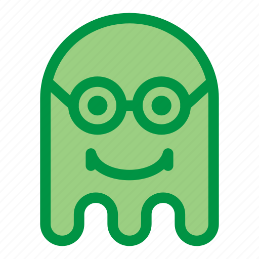 Emoji, emoticon, geek, ghost, glasses, halloween icon - Download on Iconfinder