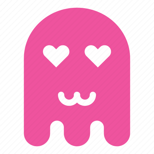 Cat mouth, color, emoji, emoticon, ghost, love icon - Download on Iconfinder