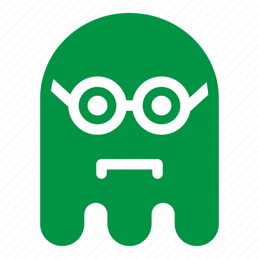 Color, emoji, emoticon, geek, ghost, glasses icon - Download on Iconfinder