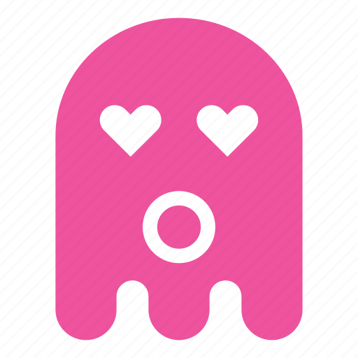 Color, emoji, emoticon, ghost, love, wow icon - Download on Iconfinder