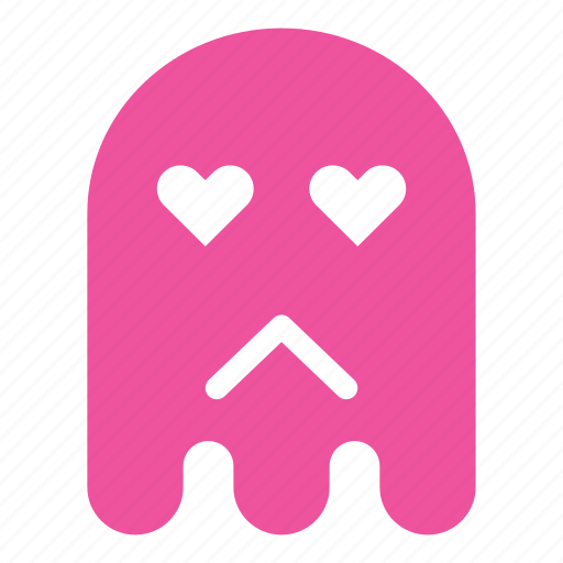 Color, emoji, emoticon, ghost, love, sad icon - Download on Iconfinder