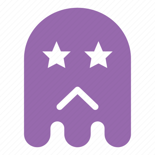Color, emoji, emoticon, ghost, sad, star icon - Download on Iconfinder