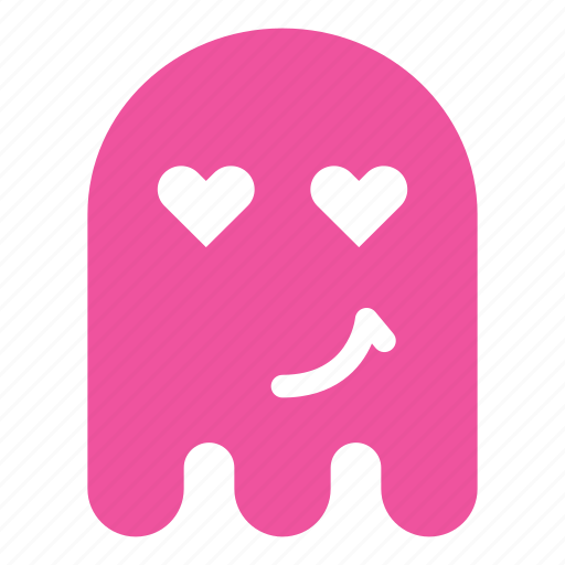 Colors, emoji, emoticon, ghost, love, smile icon - Download on Iconfinder