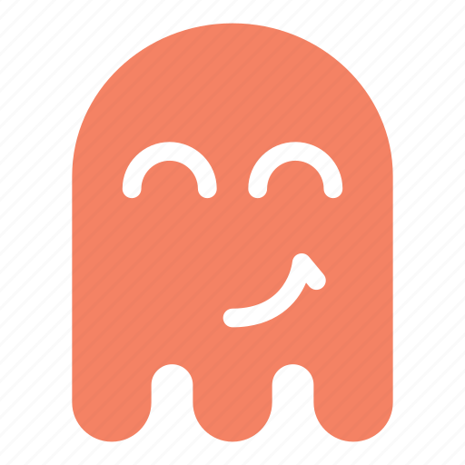 Colors, emoji, emoticon, ghost, happy, smile icon - Download on Iconfinder