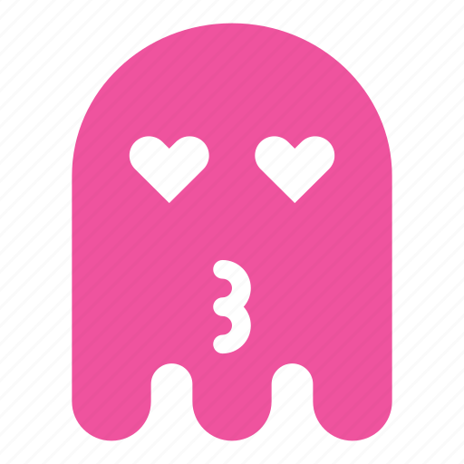 Colors, emoji, emoticon, ghost, kiss, love icon - Download on Iconfinder