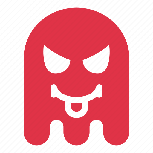 Angry, colors, emoji, emoticon, ghost, tongue icon - Download on Iconfinder