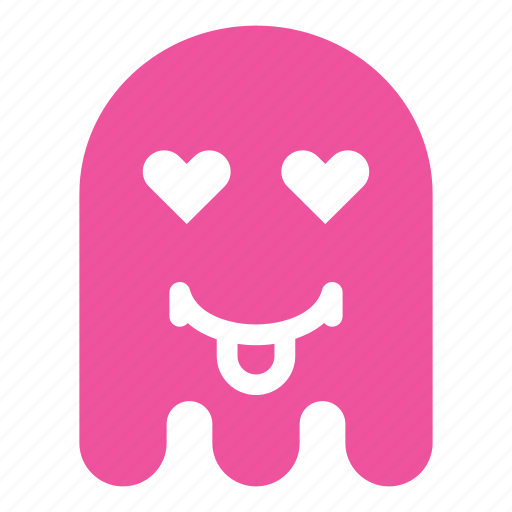 Colors, emoji, emoticon, ghost, love, tongue icon - Download on Iconfinder