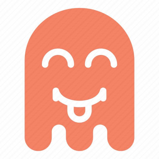 Colors, emoji, emoticon, ghost, happy, smile, tongue icon - Download on Iconfinder