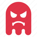 angry, colors, emoji, emoticon, ghost 