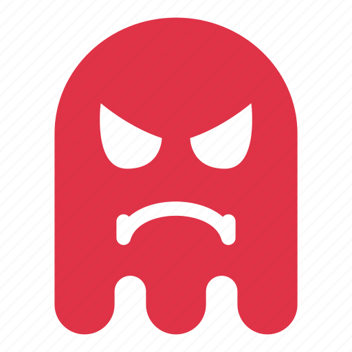Angry, colors, emoji, emoticon, ghost icon - Download on Iconfinder