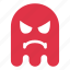 angry, colors, emoji, emoticon, ghost 