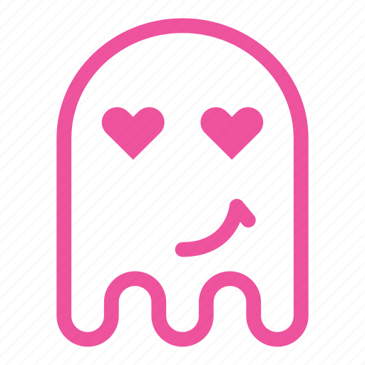 Emoji, emoticon, ghost, happy, love, smile icon - Download on Iconfinder