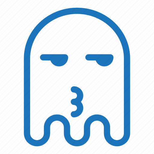 Emoji, emoticon, envy, ghost, kiss icon - Download on Iconfinder