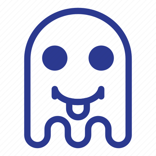 Emoji, emoticon, ghost, happy, tongue icon - Download on Iconfinder