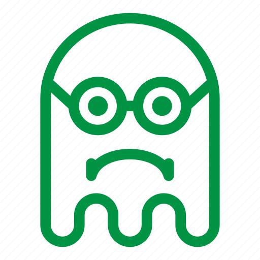 Emoji, emoticon, geek, ghost, sad icon - Download on Iconfinder