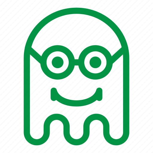 Emoji, emoticon, geek, ghost, glasses, smile icon - Download on Iconfinder