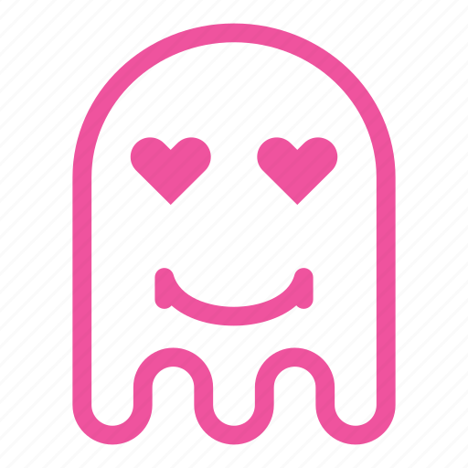 Emoji, emoticon, ghost, love, smile icon - Download on Iconfinder