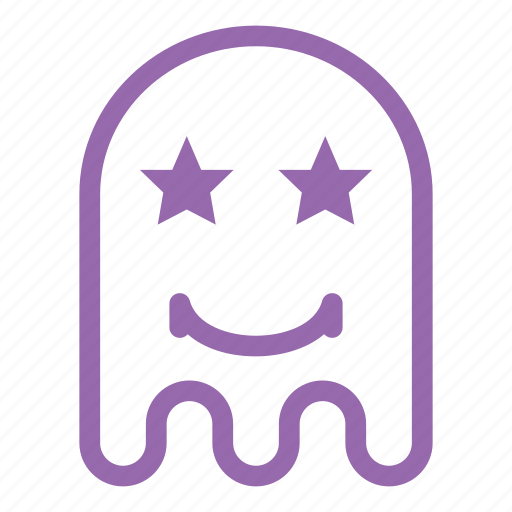 Emoji, emoticon, ghost, smile, star icon - Download on Iconfinder