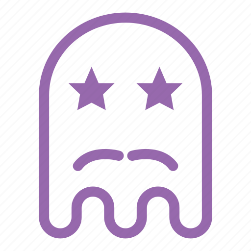Emoji, emoticon, ghost, mustache, star icon - Download on Iconfinder